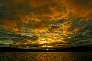 Lintrathen Loch sunset.