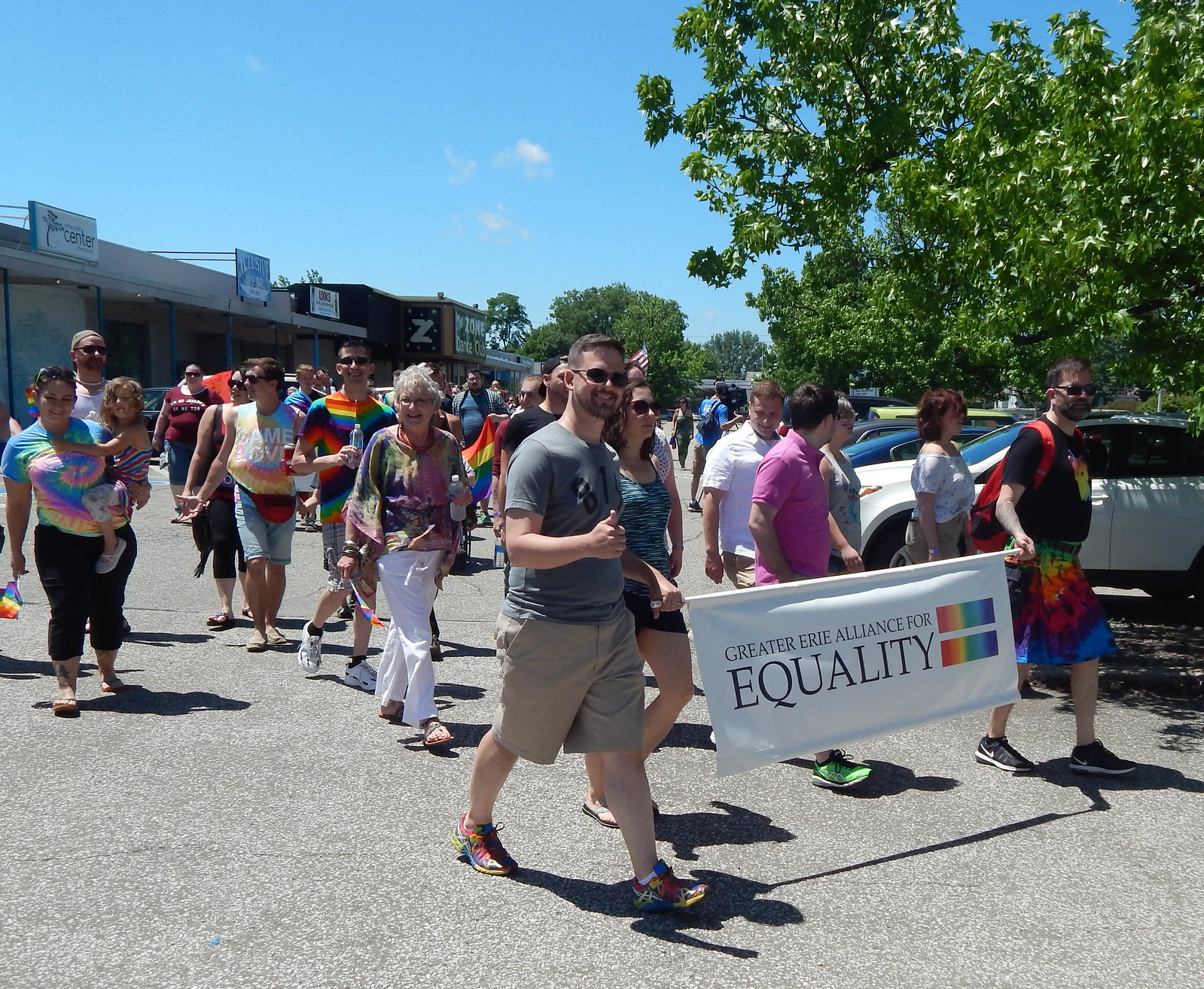 Greater Erie Allaince for Equality steps off in Pride Parade