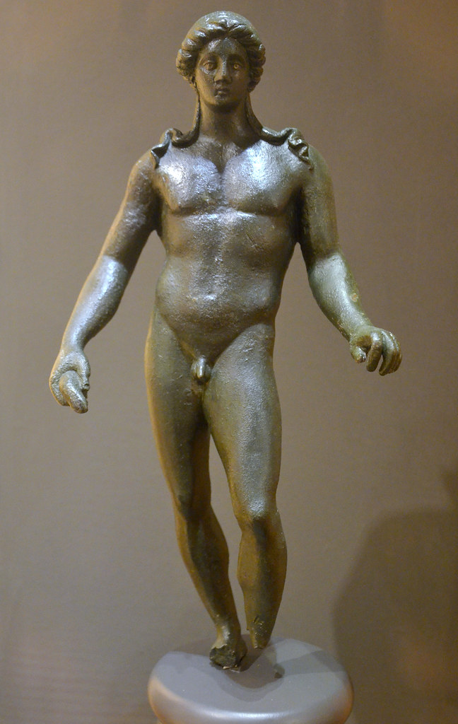 Bronze statue of Apollo, 1st - 2nd century AD, found in Speyer, Historical Museum of the Palatinate, Speyer, Germany