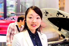Attendant Girl of NISSAN CROSSING (Nissan Ginza Gallery) : NISSAN CROSSINGにて