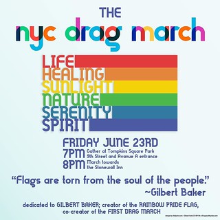Download, Post, Drag March the Rainbow! https://www.facebook.com/events/134400950464815 #NYCDragMarch #lgbtq🌈 #lgbt🌈 #pride🌈 #newyork #nyc #dragmarch #GilbertBaker #gay #lesbian #bisexual #transgender #questioning #queer #asexual #