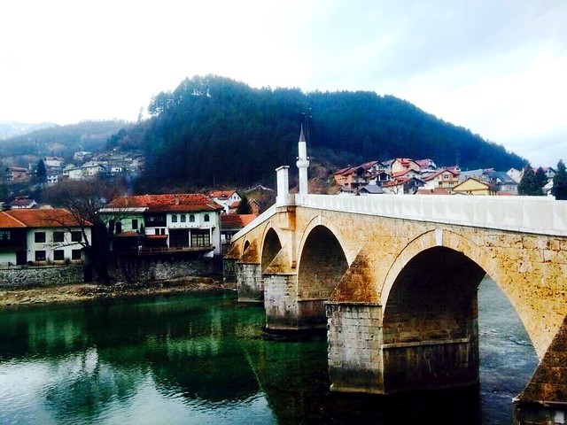 An Ottoman bridge in Konjič, Bosnia