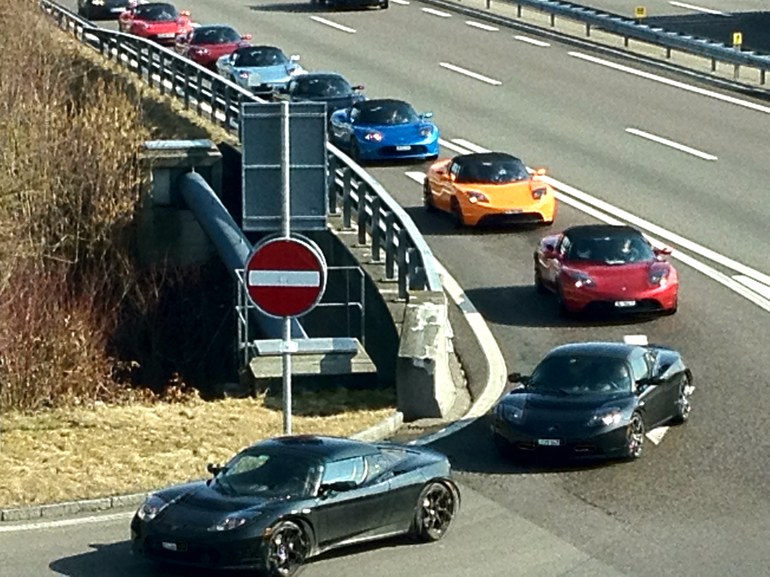 09.03.12: Teslatour zum Autosalon in Genf