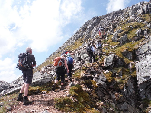 Final Push up Sgorr Dhonuill SWC Glencoe Trip 21-28/05/17 26/05/17 Sgorr Dhonuill from South Ballachulish