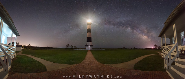 Bodie Island Light Milky Way Panorama