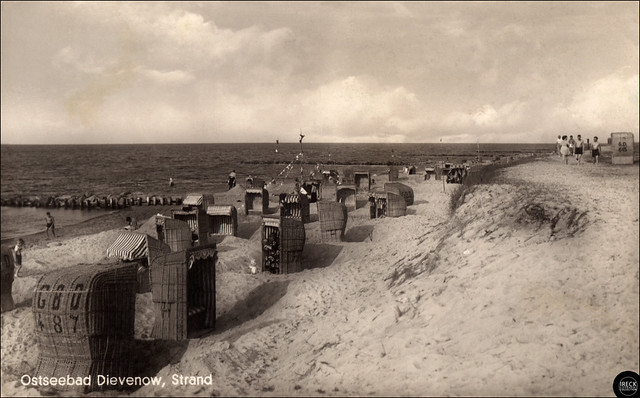 Ostseebad Dievenow in Pommern, Strand 1930er - Dziwnów