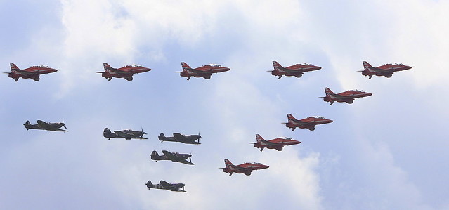 Red Arrows and BBMF.