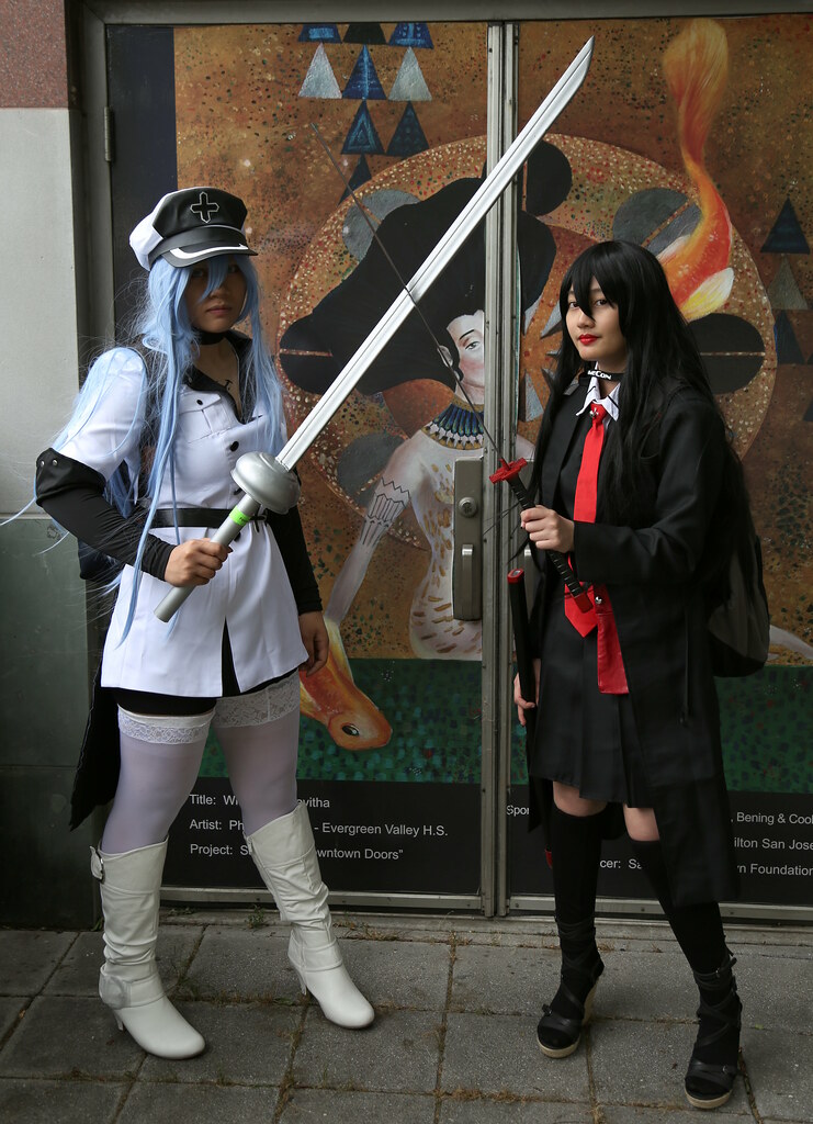General Esdeath エスデス And Akame アカメ From The Manga Aka Flickr