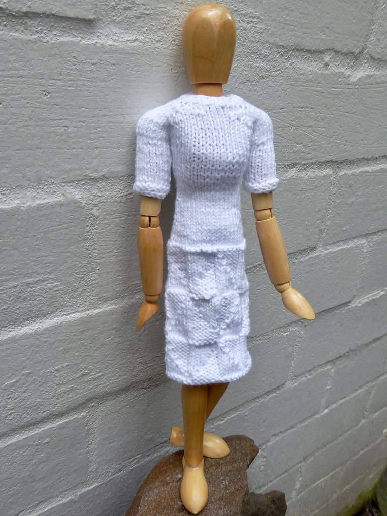 White Cotton Dress - Knit Purl patt | One of 4 white cotton … | Flickr