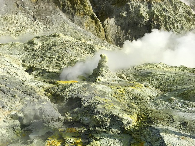 Sulphur Chimney White Island New Zealand
