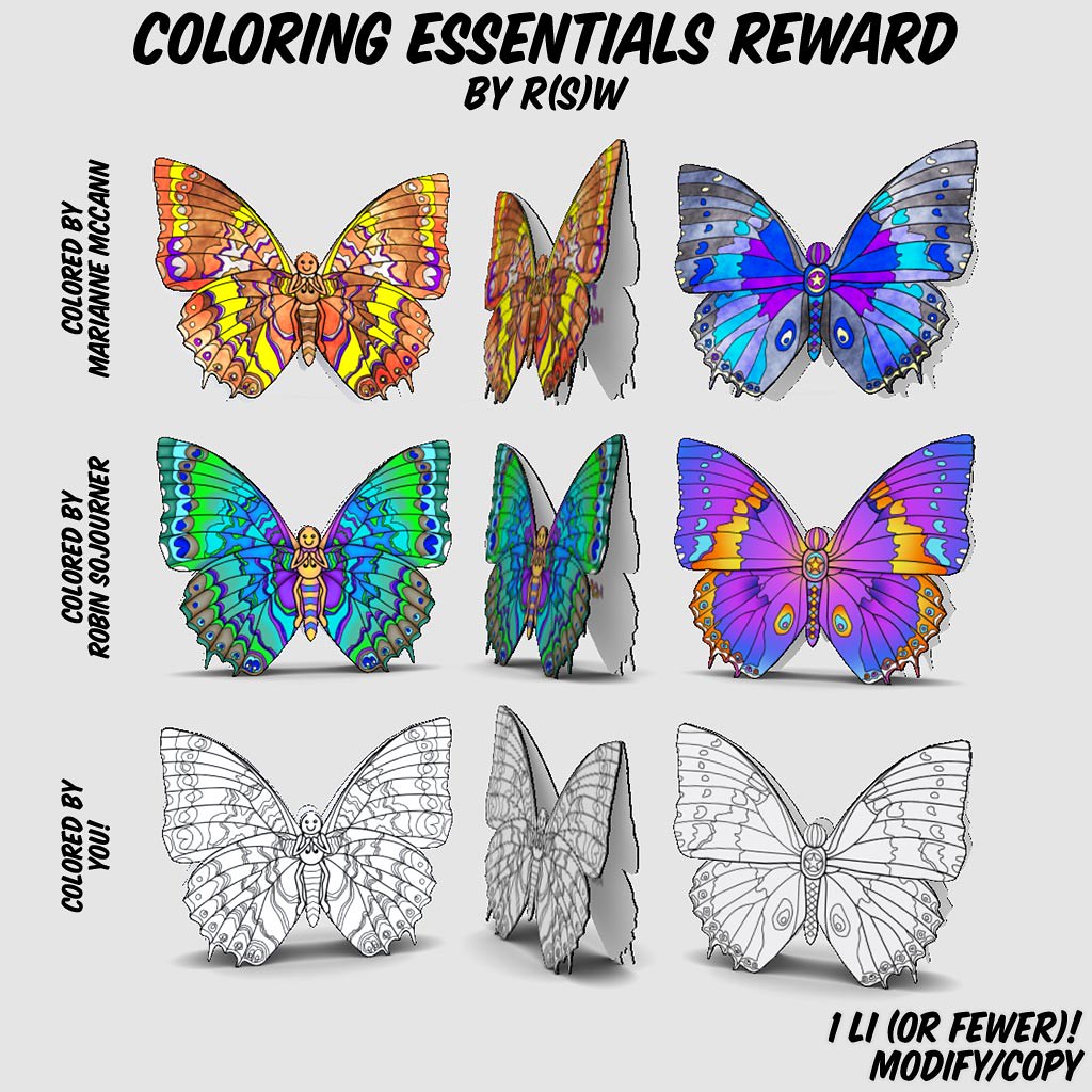 Coloring Essentials Reward for Arcade   SL