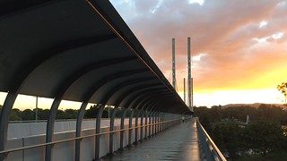 The Eleanor Schonell Bridge to the University of Queensland, St Lucia campus, Brisbane
