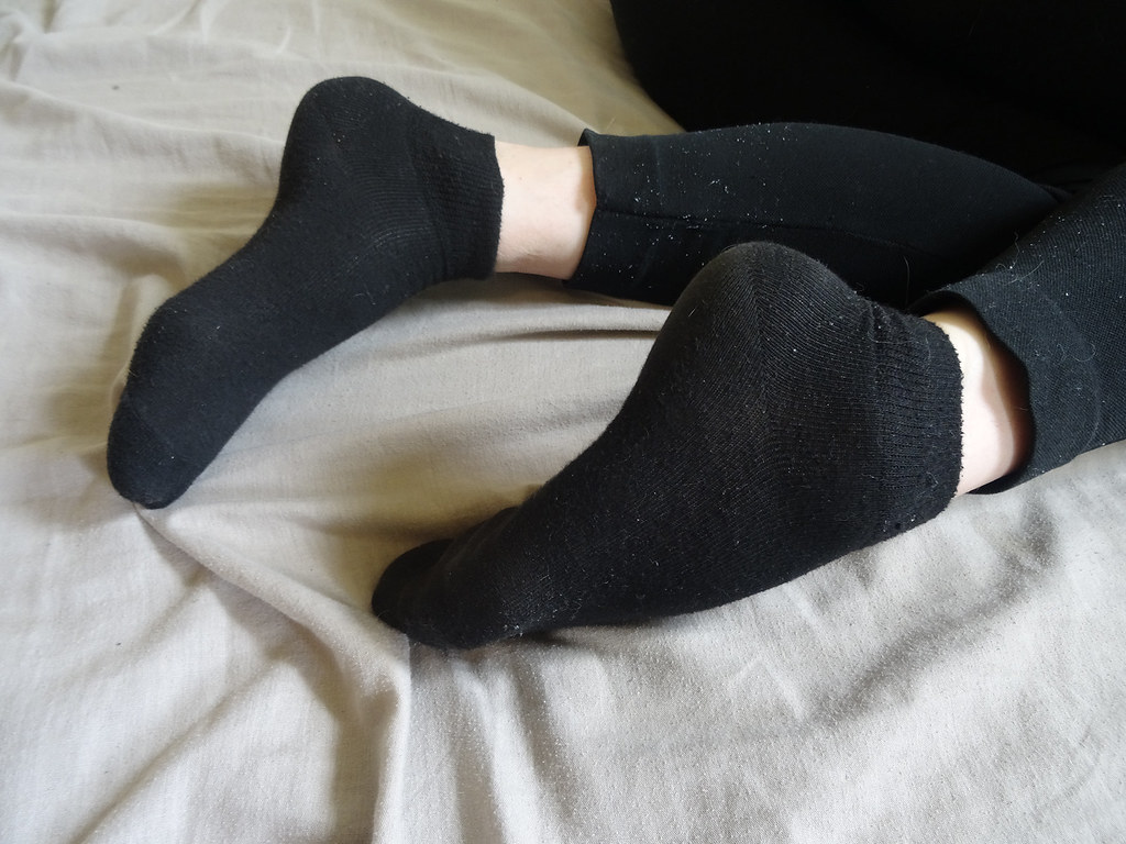 Black Ankle Socks | sockstargirl | Flickr