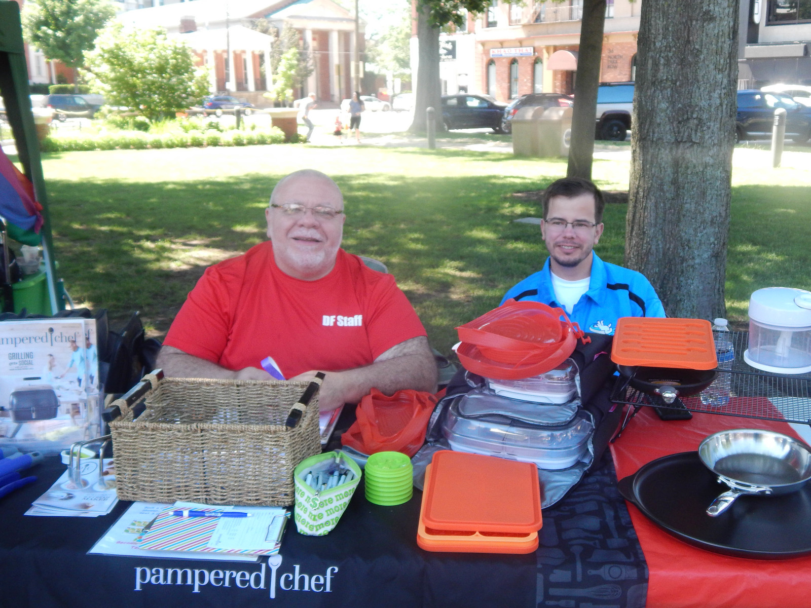 Uncle Pete vending Pampered Chef at Pride FEst