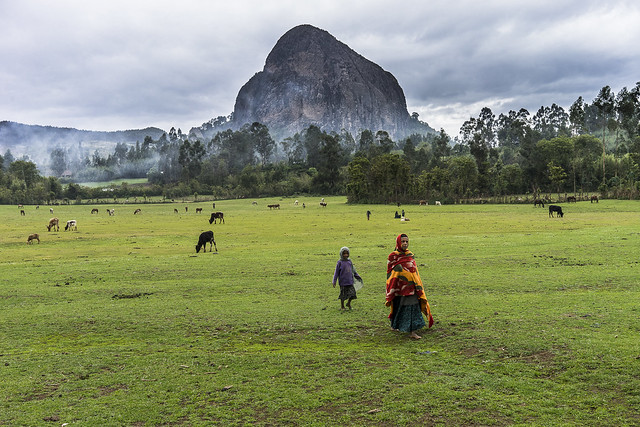 landscape debré Damos. Ethiopia