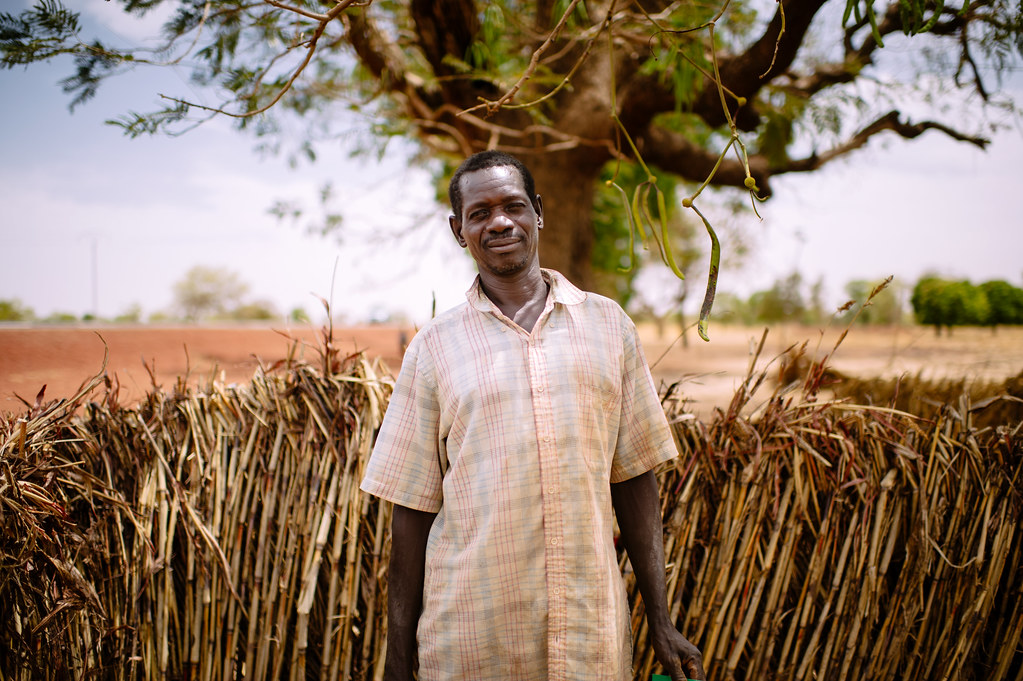 Kabré Ali a farmer says "I sell all my production. This allows me to support my family. I'm happy here....
