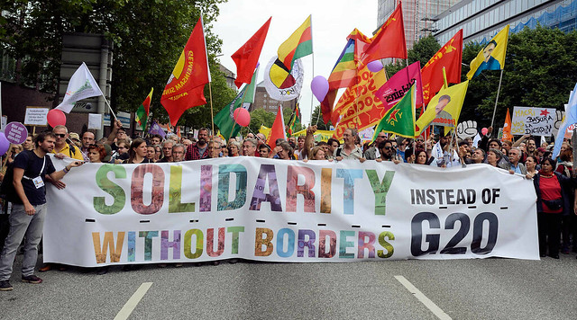 4867 Transparent Solidarity without Borders - Instead of G20; Demonstration am 08. Juli gegen G20 in Hamburg.