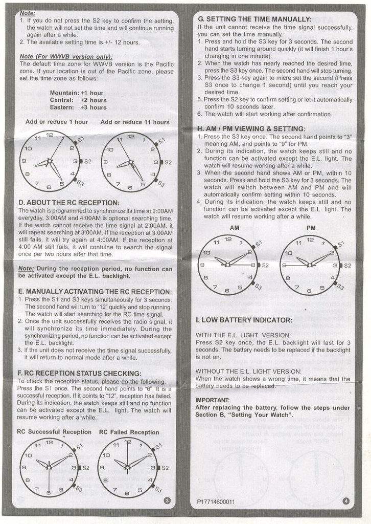 ATOMIUM RADIO CONTROLLED WATCH INSTRUCTIONS | Tonight I fina… | Flickr