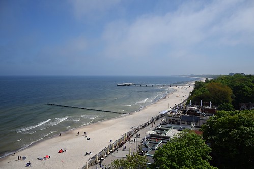 kołobrzeg baltic sea water beach nature landscape seascape blue sunny forest trees polska poland spring