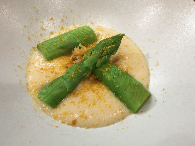 Scallop Foam with Asparagus from Kako Okamato Michelin Star Restaurant, Gion, Kyoto JAPAN IMG_8699
