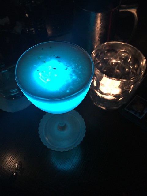 Mystery rainbow light cocktail at Callooh Callay, Shoreditch