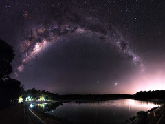 Milky Way over Lake Leschenaultia