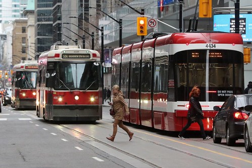 Streetcars at Yonge and King Streets, Toronto