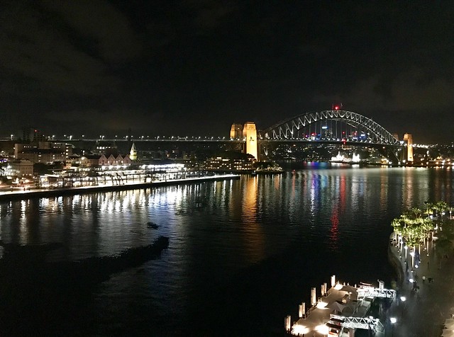 Sydney Harbour Bridge from Pullman Quay Grand Hotel, Circular Quay, Sydney, NSW