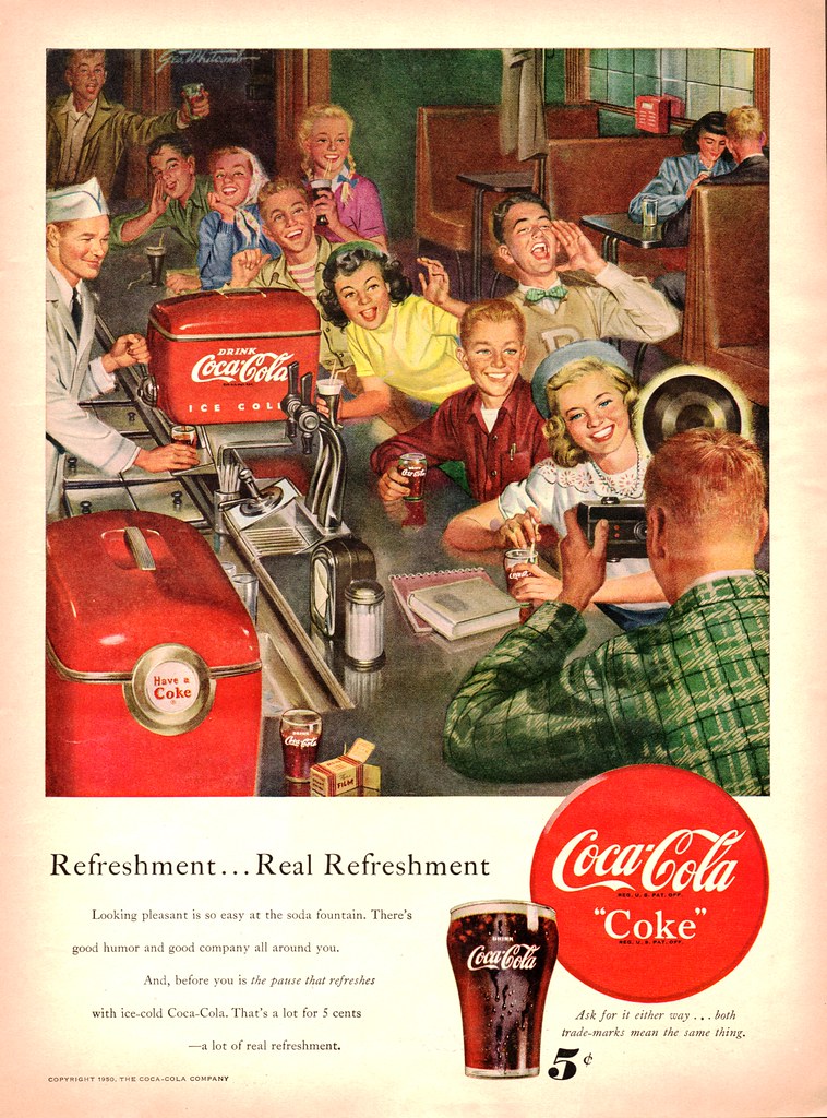 Coca-Cola Ad, 1950