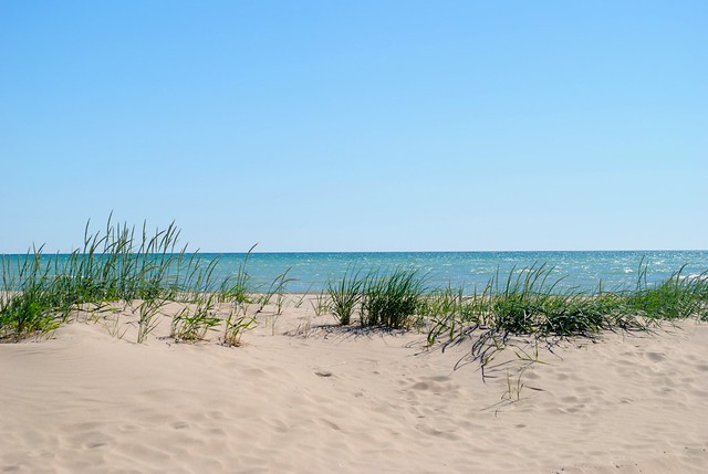 Shore of Lake Michigan, Racine Wisconsin