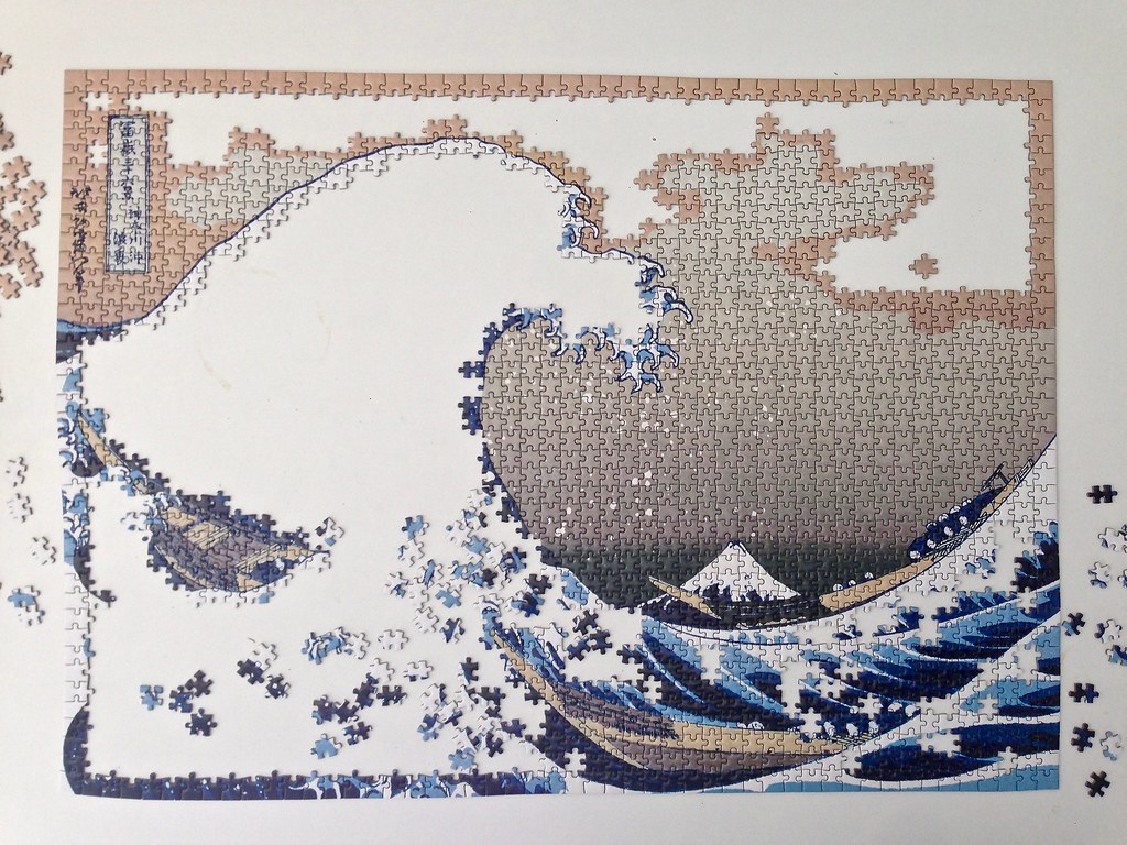 The Great Wave off Kanagawa (Hokusai) Epoch puzzle, 2000 s… | Flickr