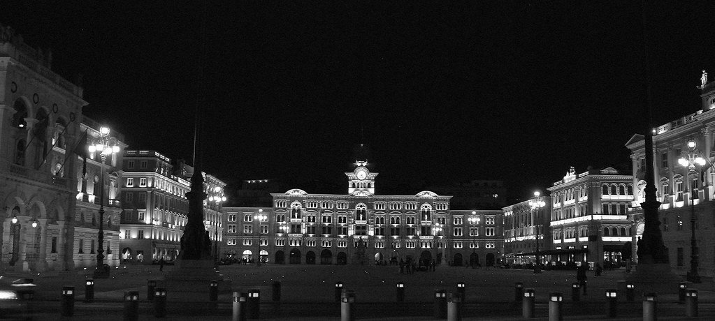 Trieste - the Majestic Piazza Unità d'Italia as Night Falls