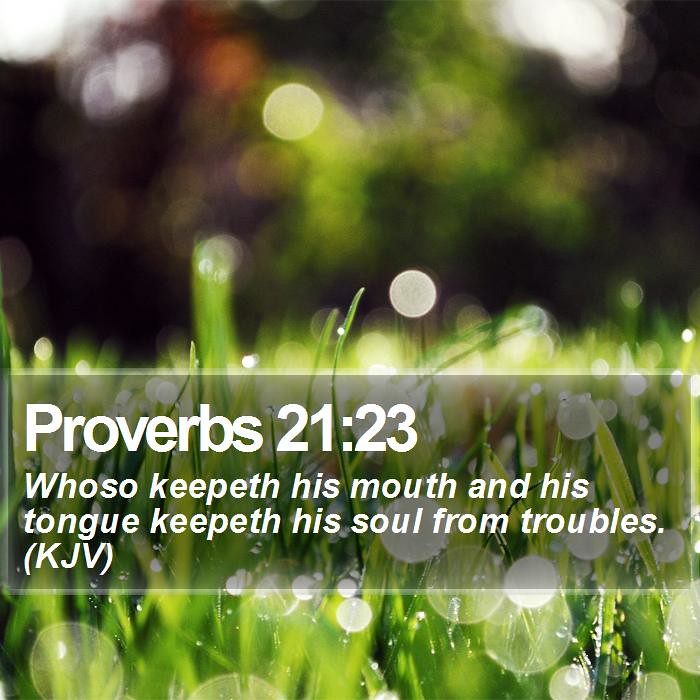 Proverbs 21:23 nkjv.