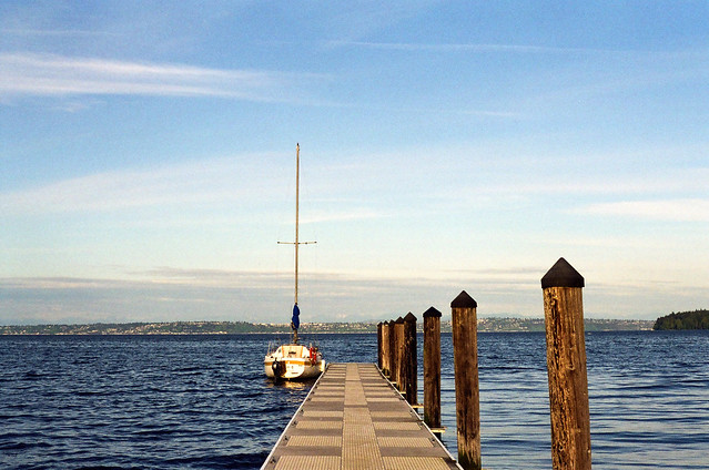 Sailboat at the Manchester Marina