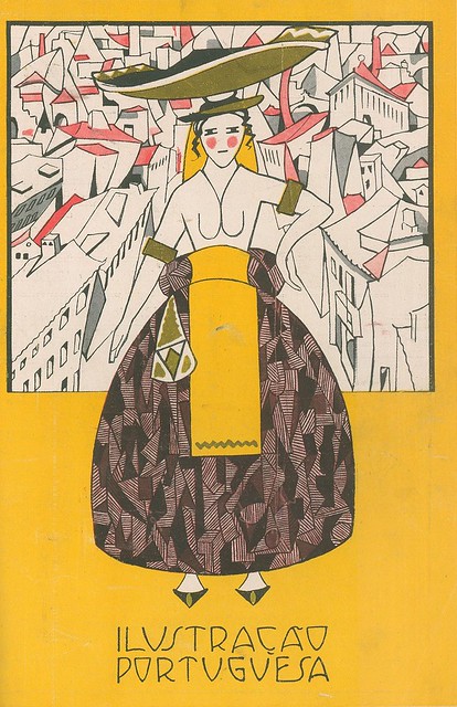 Capa de revista antiga | old magazine cover | Portugal 1920s