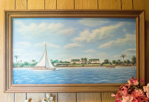 painting art landscape tres palacios bay matagorda county co tx luther hotel united states north america