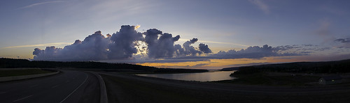 gordmckenna gord mckenna solstice sunset pano panorama stitch fort mcmurray athabasca river cloudds
