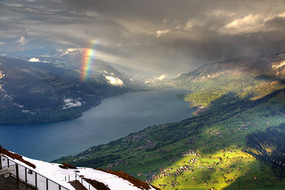 Rainbow over Interlaken