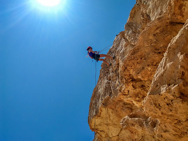 Abseiling in Makhtesh Ramon