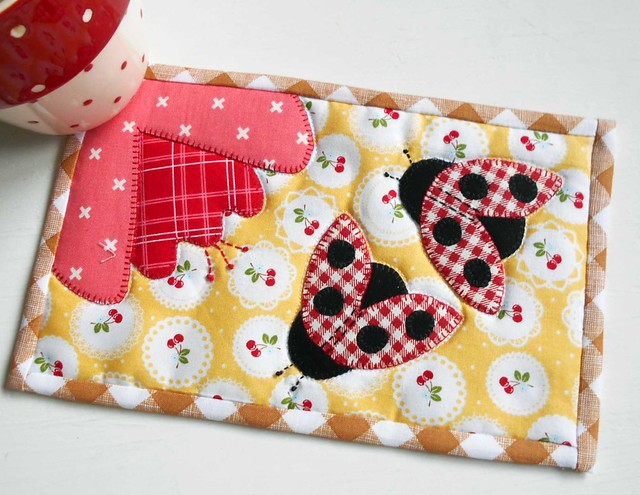 Ladybug Mug Rug