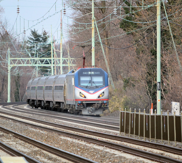 Amtrak 643 approaching Haverford