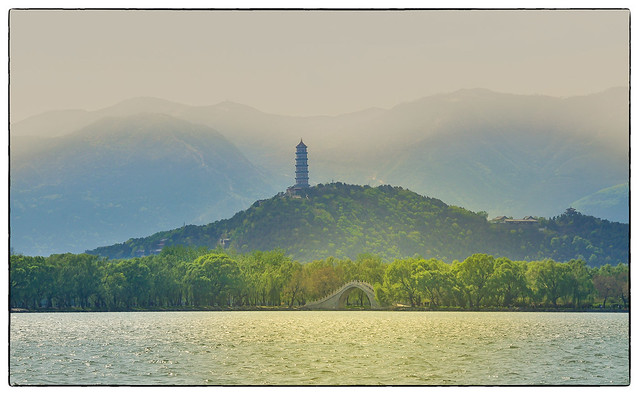 Jade Peak Pagoda watching over the Summer Palace Lake in Beijing