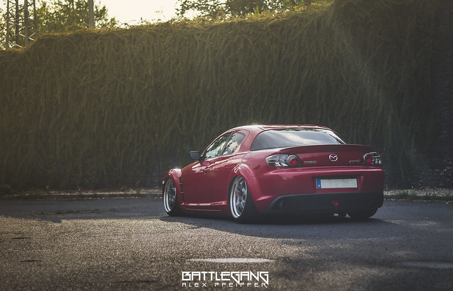 Bagged Mazda RX8 on Work S1 2P.