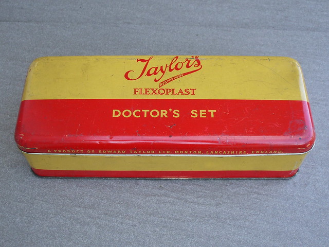 Vintage 1950's Taylor's Flexoplast Home Doctors Set Made in Lancashire England