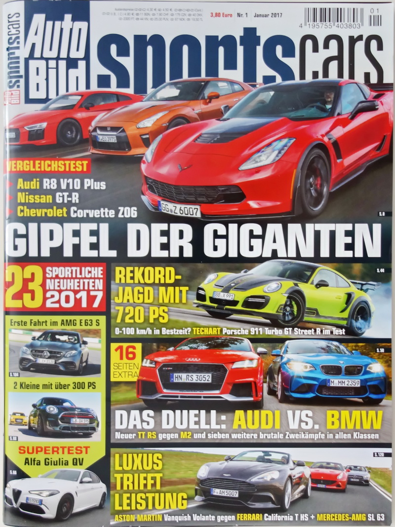 Image of Auto Bild Sportscars - 2017-1 - cover