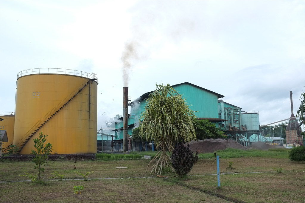A palm oil processing plant in Jambi, Sumatra, Indoenesia.