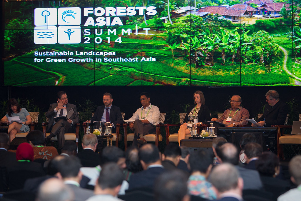 JAKARTA, INDONESIA. MAY 6. A discussion during Forest Asia Summit 2014 in Jakarta, Indonesia on May 6, 2014.