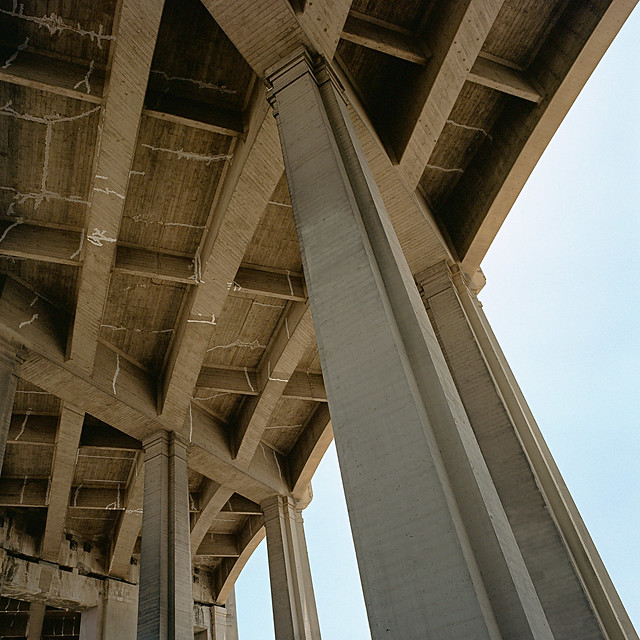 down under the bridge. los angeles, ca. 2011.