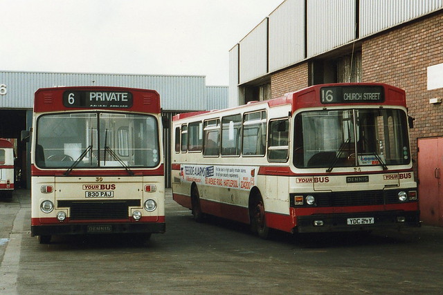 HARTLEPOOL 30 B30PAJ AND 24 YDC24Y ARE SEEN AT THEIR DEPOT