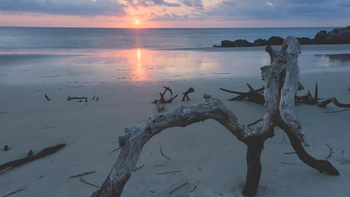 folly beach sunrise by laughlinc, 169 longexposure laughlinc beach nikon southcarolina nikon7200 ocean water atlanticocean sunrise mor